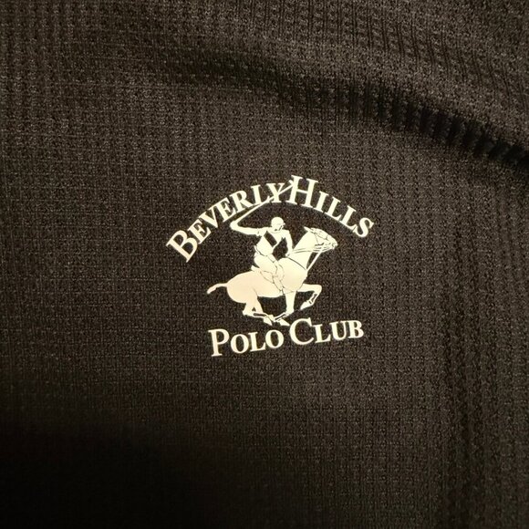 Beverly Hills Polo Club Black Long Sleeve Thermal Top – Size L | Streetwear - Picture 4 of 8